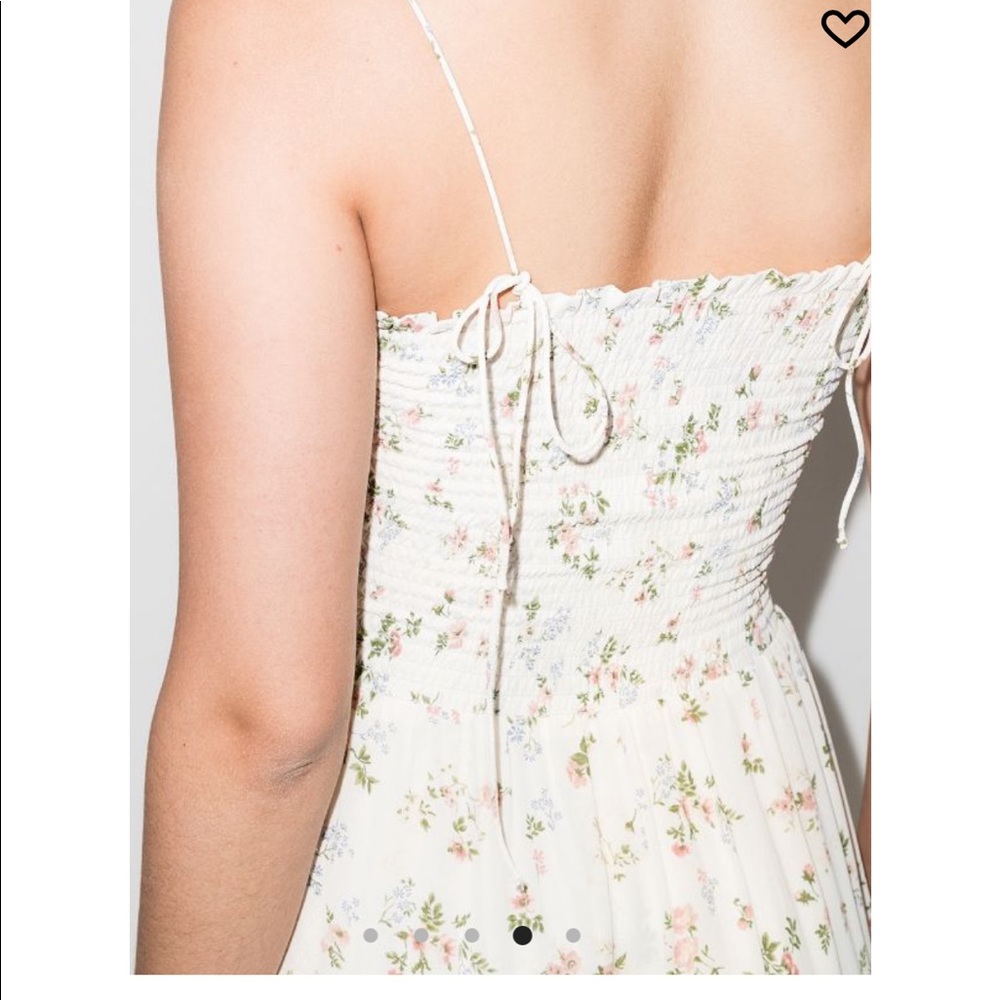 Reformation Sable Dress Carine Light Florals Midi Smock Dress - Picture 3 of 6